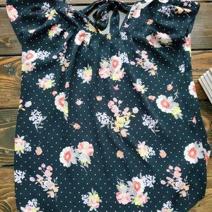 LC Lauren Conrad Pleat Neck Top